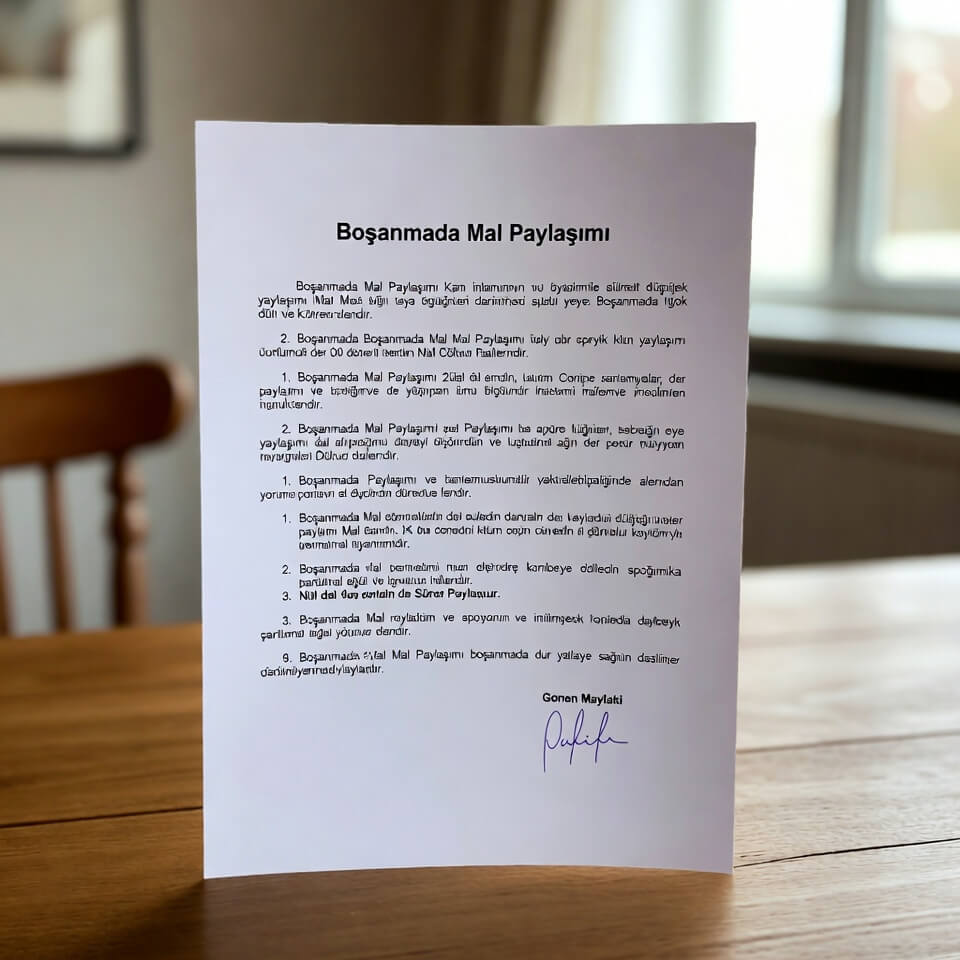 Boşanmada Mal Paylaşımı Nasıl Yapılır?